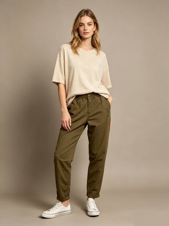7 For All Mankind Pants - 7 For All Mankind Ankle Pants Zipper Pocket Elastic Waist Soft Size 26